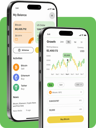 Accrun Finance trading platform interface with live market data